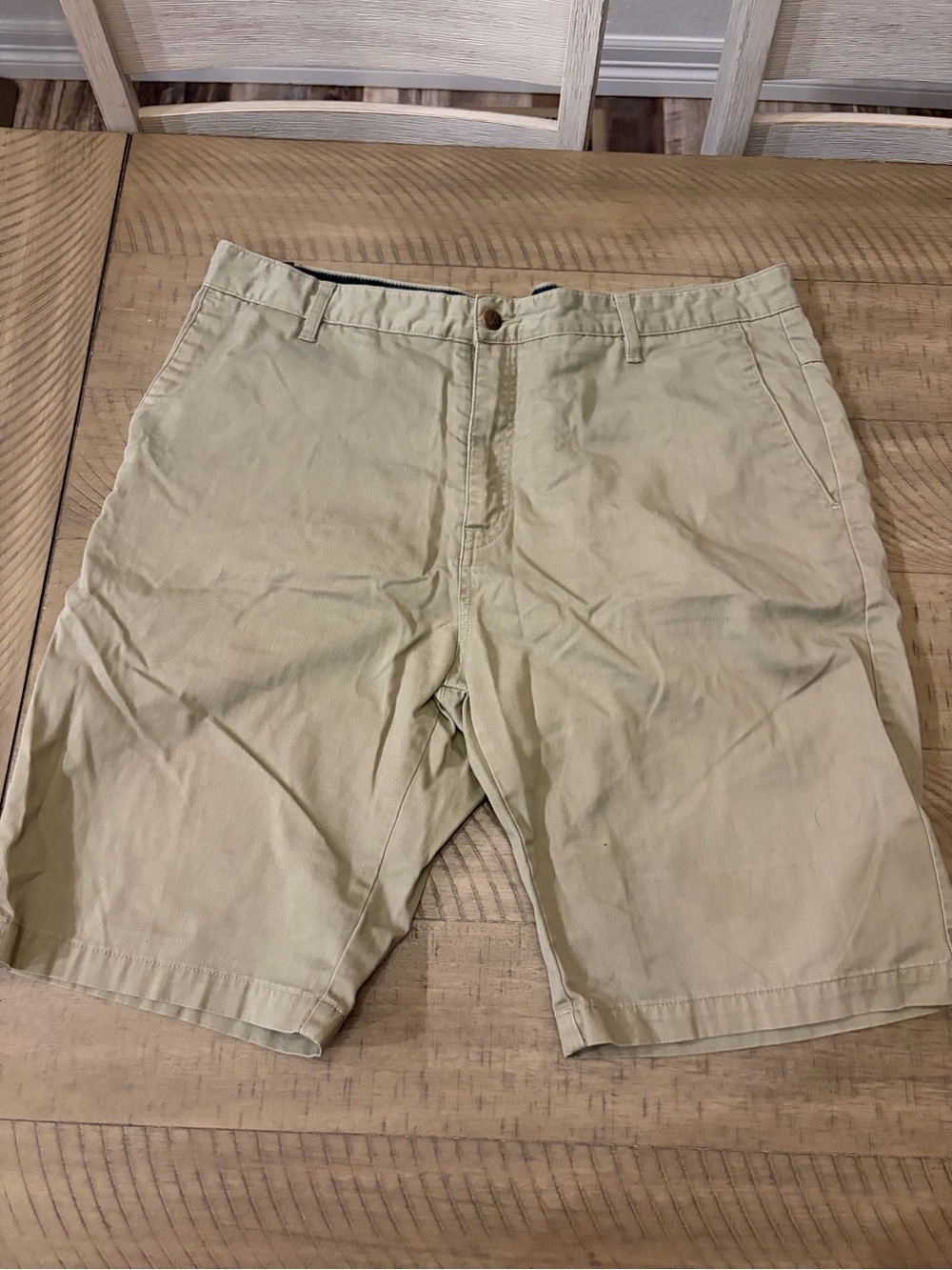 Volcom Men's Flat Front Shorts in Light Khaki